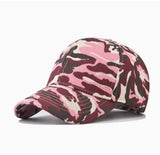 Riolio  Streetwear Camouflage Baseball Cap for Men and Women Unisex Cotton Duckbill Hat Plain Fashion for Outdoor Sunshade Sport Hiking