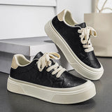 Riolio  Spring New Large Men's Thick soled Height increasing Board Shoes Hong Kong Style Casual Single Shoes Student Sports Shoes
