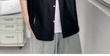 Riolio Working Pocket Solid Color Pure Cotton Short-sleeved Shirt Fashionable Summer Lapel Button Functional Half-sleeved Cardigan
