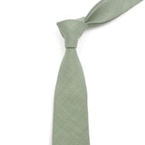 Riolio  Novelty New Solid Color Ties For Men 100%Cotton Handmade High Quality Necktie Pink Green Orange 6.5cm Skinny Slim Ties Accessory