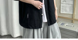 Riolio Working Pocket Solid Color Pure Cotton Short-sleeved Shirt Fashionable Summer Lapel Button Functional Half-sleeved Cardigan