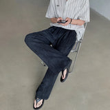 Riolio Summer New Linen Fabric Thin Wide Leg Pants Loose All-match Simple Stretch High Waist Solid Color Ice Silk Trousers