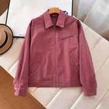Riolio Spring New Arrival ex Vintage Denim Jaet Detroit Retro Outerwear Breathable Long Sve Zipper Closure Casual Coat