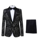 Elegant Mens Suits Formal Peaked Lapel Slim Fit Suit Purple Tuxedo Groom 2 Piece Set Wedding Suits For Men (Jacket+Pant)