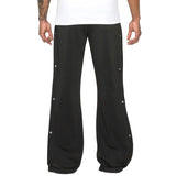 Riolio  Spring and summer high street double-track hip-hop breasted sports casual loose west coast cashew flower wide-leg trousers