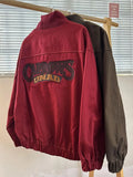 Riolio American Retro Trend College Style Patch Embroidered Lapel Jacket Men Women Fashion Loose Casual Versatile Jacket Trendy Tops
