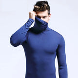 Riolio Man Thermal Turtleneck Casual Sleepwear Shirt S-2XL Sleeve Long Slim Coat 5colors Basic Sweater Bottom Winter