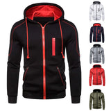 Riolio Men's Hoodie Black White Army Green Red Hooded Color Block Fleece Cool Casual Winter Clothing Apparel Hoodies Sweatshirts