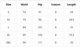 Riolio  Men's Solid White Stretch Denim Shorts Slim Fit Rolled Cuff Casual Jean Shorts for Summer