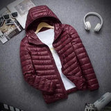 Riolio New Brand Autumn Winter Light Down Jacket Men's Fashion Hooded Short Large Ultra-thin Lightweight Youth Slim Coat Down Jackets