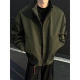Riolio New Spring Autumn Men's Bomber Jackets solid Casual Male Outwear Windbreaker Jacket Mens Zipper Baseball Uniform Coats Clothing