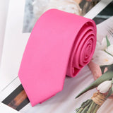 Riolio  Mens Ties Champagne Red Black Solid Skinny Necktie Women Casaual Dress Gifts Wedding Neck Ties for Men Groom Shirt Accessories