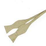 Riolio  Men's Adjustable Satin Self Bow Tie Handmade Solid Color Polyester Smooth Bowtie Classic Business Wedding Party Tie Bowknot Gift