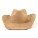 Riolio  Western Big Roll Brim Cowboy Hat Top Cap for Men Women Pink Cowgirl Hat Felt Fedora Hats Outdoor Riding Sun Hat