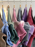 Riolio 360G Heavy Cotton Oversized Sweatshirts Men/Women Korean Fashion Couples Crew-Neck Vintage Washed Y2K Hoodie Loose Pullover Tops