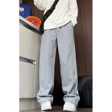 Riolio  Men Straight Leg Casual Pants New Textured Fabric Fashion Korean Style Long Pants Autumn Outdoor Sports Pants