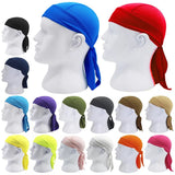 Riolio Hot Pure Cycling Cap Head Scarf Summer Men Running Riding Bandana Cap Headband Men Head Scarf