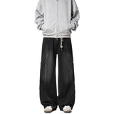 Riolio  JEANS MEN 2025 New Jeans Patchwork Baggy Loose Streetwear Trousers Hip Hop Floor Length Pants Trendy Youth Fashion Casual Denim