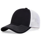 Riolio Unisex 8 Lines On The Brim Of The Hat Baseball Net Caps Spring and Summer Outdoor Adjustable Casual Hats Sunscreen Hat