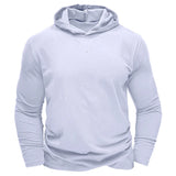 Riolio  Spring Autumn Fashion Hoodies Long Sleeve Solid Blocking Polo Shirts Men's Clothing Korean Button Loose Casual All-match Tops