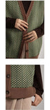 Riolio Loose American Style Trendy Versatile Coffee Color Retro Knitted Cardigan Vest Sweater Vest Vest Men's and Women's Japanese