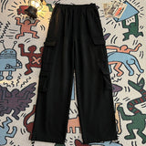 Riolio Fashionable Loose Straight Wide-leg Workwear Trendy Hip-hop Washing Jeans Spring Summer American Oversize Retro Trousers Chic