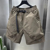 Riolio  Men's Large Pocket Waistband Work Shorts Summer Thin New Loose Straight Half Middle Pants