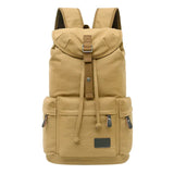 Riolio  Retro men's backpack trendy canvas men's bag middle school student schoolbag large capacity outdoor backpack leisure travel bag