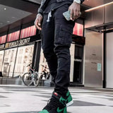 Riolio  Man Business Casual Cargo Jeans Male Stylish Tide Brand Stretch Pants Spring Summer Grey Brand New Fit Straight Lightweight
