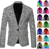 Riolio Men's 3D Sequin Suit Printed Pocket Lapel Button Up Suit Suit Style Four Wedding Suits