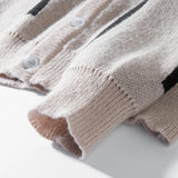 Riolio Japanese Couple Retro Loose Cardigan Knitwear Men's Coat Spring and Autum Trendy Brand Casual Knitwear for Men