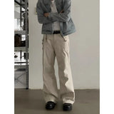 Riolio  American Retro Loose Straight Overalls Men's Spring Autumn Multi-pocket Casual Trousers Casual Pants