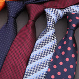 Riolio  Woven Striped Ties For Men Women Jacquard Neck Tie For Wedding Business Classic Groom Neckties Fashion Men's Neck Tie