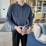 Riolio New Japanese Leisure Men's Hooded Sweater Trendy Harajuku Preppy Style Long Sleeve Hoodies Autumn Casual Vintage Warmth Knitwear