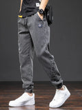 Riolio  Spring Summer Black Blue Cargo Jeans Men Streetwear Denim Jogger Pants Men Baggy Harem Jean Trousers Plus Size 6XL 7XL 8XL