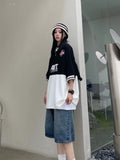 Riolio Women Y2K Baggy Jorts Vintage Wide Leg Five Points Jeans American Streetwear Casual Washed Oversize Summer Denim Shorts