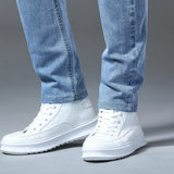 Riolio  New Men's High Quality Slim Jeans Fashion Classic Style Business Straight Stretch Denim Pants Male Brand Trousers Blue Black