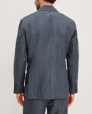 Riolio  Men's Suit 3 Pieces Blazer Pants Bow Collar Linen Fabric Wedding Tuxedos Work Business Formal