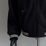 Riolio  New American Vibe Fleeced Men Crop Jackets Luxury Harajuku Zip-up Long Sleeve Streetwear Trendy Chic Pocket Baseball Coats M-2XL