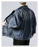 Riolio Men's Workwear Handsome Jacket Coat American Fashion Brand Jacket Denim Jacket New Simple Style Loose Versatile Men's Jacket
