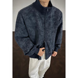 Riolio  Jacket Men Autumn New Arrival Short Loose Tie Dye Jacket Stand Collar Casual Streetwear Outerwear Bomber