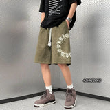 Riolio  Summer Men and Women Street Trend Personalized Letter Printed Basketball American Sports Pants Loose Hip Hop Casual Shorts y2k