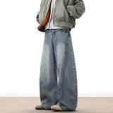 Riolio  Wide Leg Denim Pants Male Loose Cowboy Mopping Trousers baggy Men's Jeans Fashion Handsome Washed Streetwear Casual