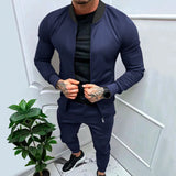 Riolio  Men's Fitness Sports Style Outdoor Casual Zipper Set In Stock
