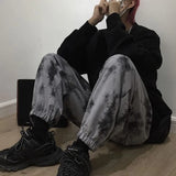 Riolio  Spring Autumn Men's Harajuku Y2K Tie Dye Harem Pants Male High Waist Loose Casual Streetwear Sweatpants Hombre Vintage Trousers