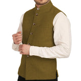 Riolio  Men Vest Silver Herringbone Solid Color Waistcoat For Wedding Business Banquet Work Formal Daily Casual Men Suit Vest