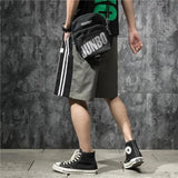 Riolio  Summer Thin Sports Shorts Men's Easy Fashion Straight Bodybuilding Leisure Time All-match Punk Elastic Knee Pants Cargo