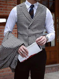 Riolio  Stylish Newest Plaid Suit Set 3 Pieces For Men Dancing Sets Handsome Slim Fit Men's Suits Banquet Wear Notched Lapel Tuxedo