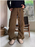 Riolio Wide Cargo Pants Men Baggy Oversize Cargo Trousers Male Oversize  Loose Casual Streetwear Hip Hop Pocket Spring