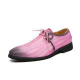 Riolio  Fashion Men Shoes Mixed Colors Dress Shoes Pink Wedding Shoe Autumn Plus Size 48 Causal Male Shoe Zapatos Hombre